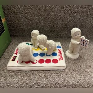 Dept 56 Collectible Snowbabies Let’s Play Twister Hasbro  2006